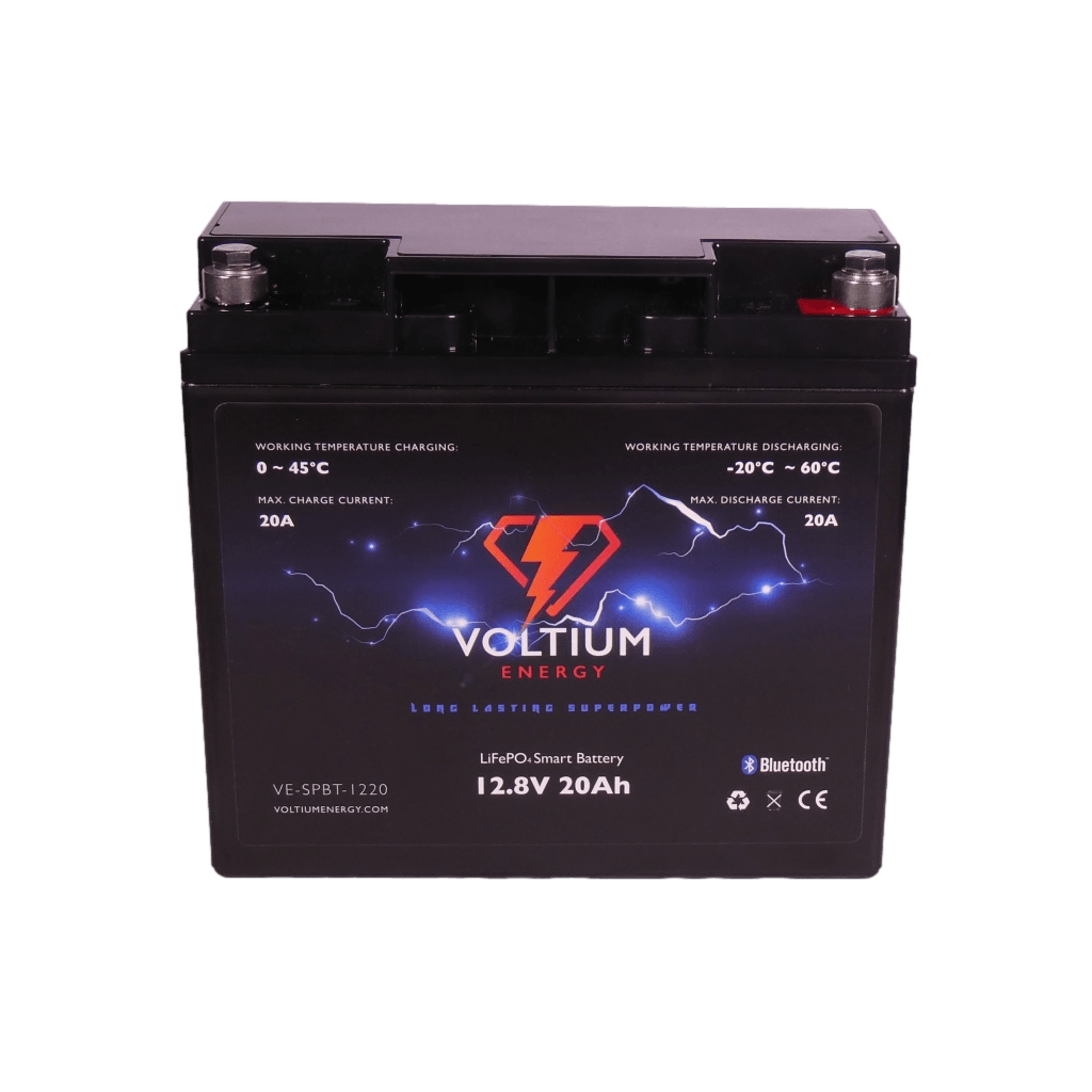 Voltium Energy LiFePO4 Lithium Batterij 12,8 Volt 20Ah 256Wh Top Merken Winkel